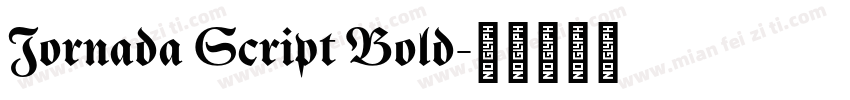 Jornada Script Bold字体转换